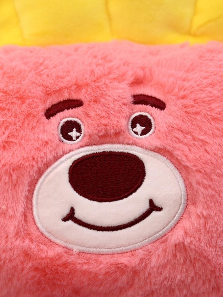 Мягкая игрушка (3+) "Медвежонок", розовая, 17 см
