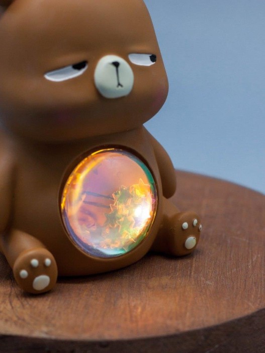 Ночник &quot;Bear&quot;, brown mix (9,5 см), пластик 