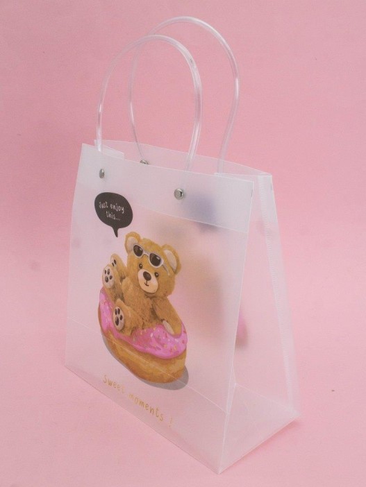 Пакет подарочный прозрачный «Bear», sweet moments (22*21,5*10) 