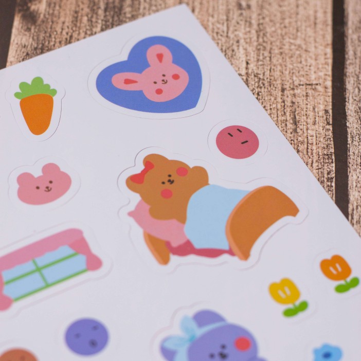 Наклейки "Sweet rabbit", light blue 