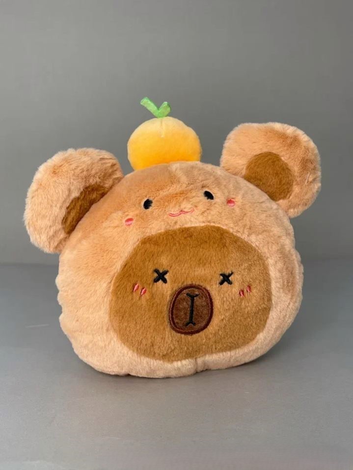 Мягкая игрушка "Голова капибары", микс, 18 см