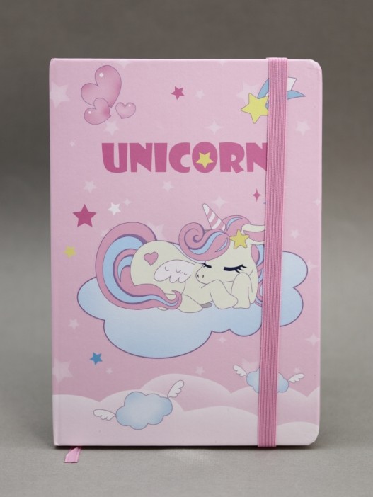 Блокнот (А5) &quot;Unicorn on the cloud&quot;, pink (14.5*21) 
