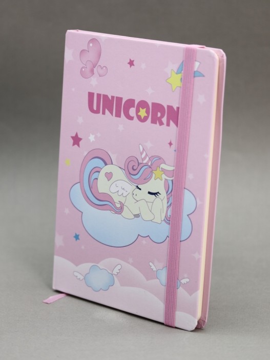 Блокнот (А5) &quot;Unicorn on the cloud&quot;, pink (14.5*21) 