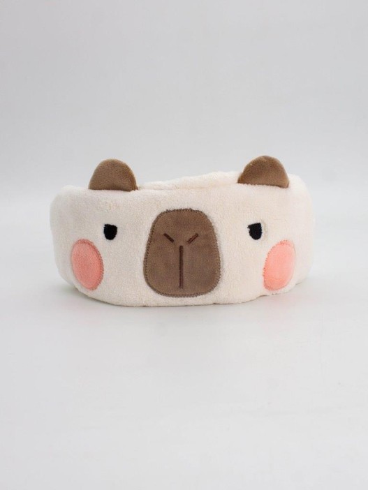 Повязка на голову GIRLY &quot;Капибара&quot;, white 