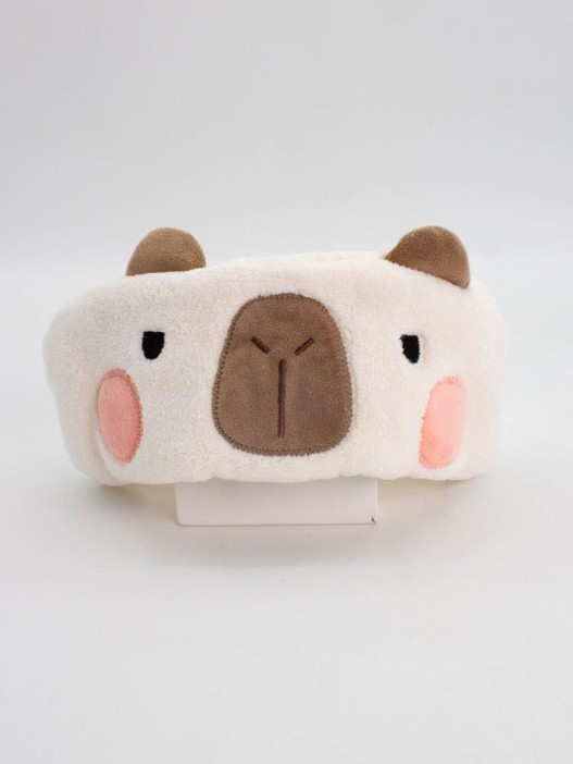 Повязка на голову GIRLY &quot;Капибара&quot;, white 