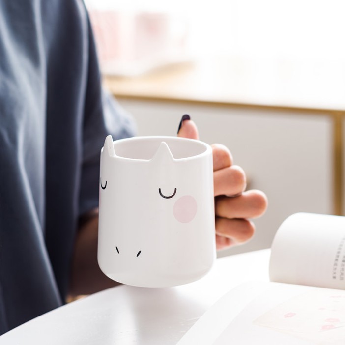 Кружка "Happy unicorn", белая 