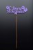 Топпер 5 шт "С Днем Рождения" №18, лиловый, фанера (125*50*4 мм)