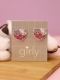 Серьги-клипсы GIRLY "Два кота"