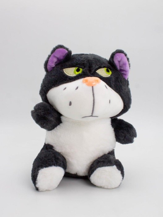 Мягкая игрушка &quot;Suspicious cat&quot;, black, 24 см 