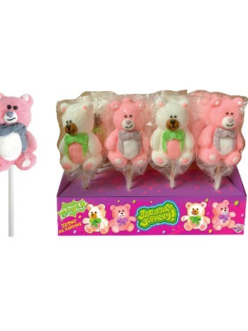 Набор воздушный зефир на палочке «Заплющь зефирку! МИШКИ», 24шт. 