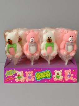 Набор воздушный зефир на палочке «Заплющь зефирку! МИШКИ», 24шт.