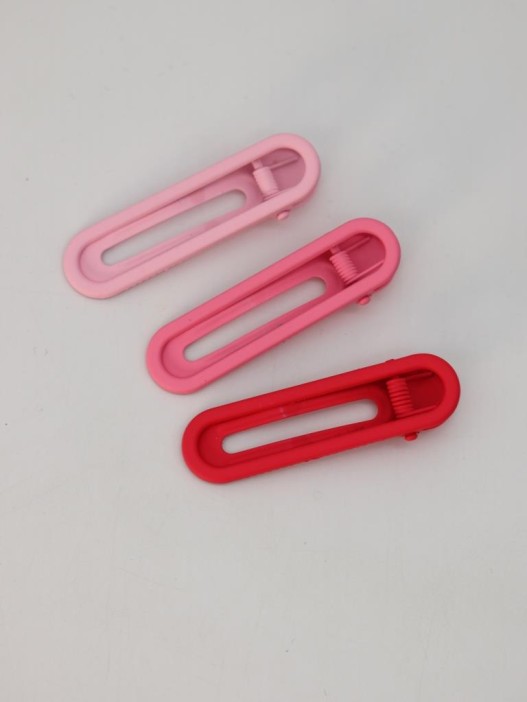 Набор зажимов для волос GIRLY 3 шт. &quot;Classy&quot;, pink 