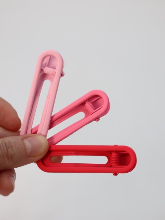 Набор зажимов для волос GIRLY 3 шт. &quot;Classy&quot;, pink 