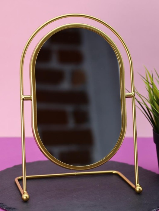 Зеркало настольное GIRLY &quot;Golden moon&quot;, yellow 