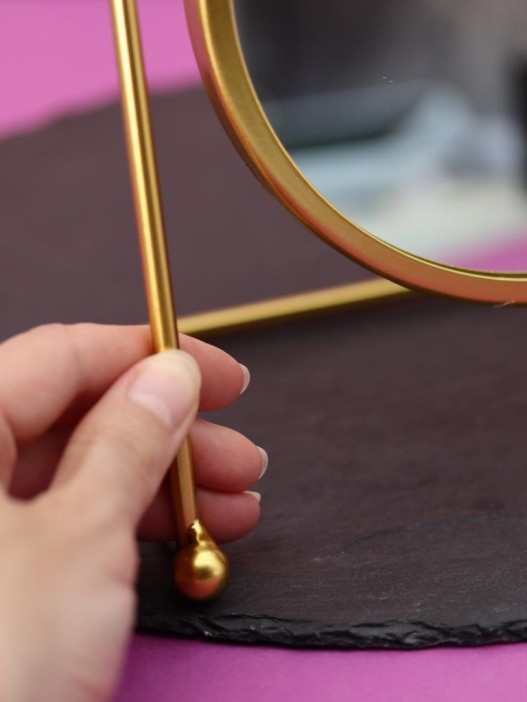 Зеркало настольное GIRLY &quot;Golden moon&quot;, yellow 