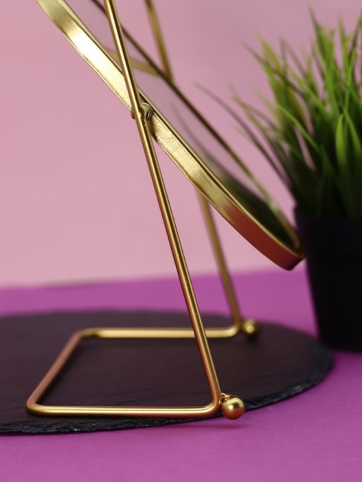 Зеркало настольное GIRLY &quot;Golden moon&quot;, yellow 