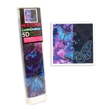 Алмазная мозаика "Бабочки", 30*30 см