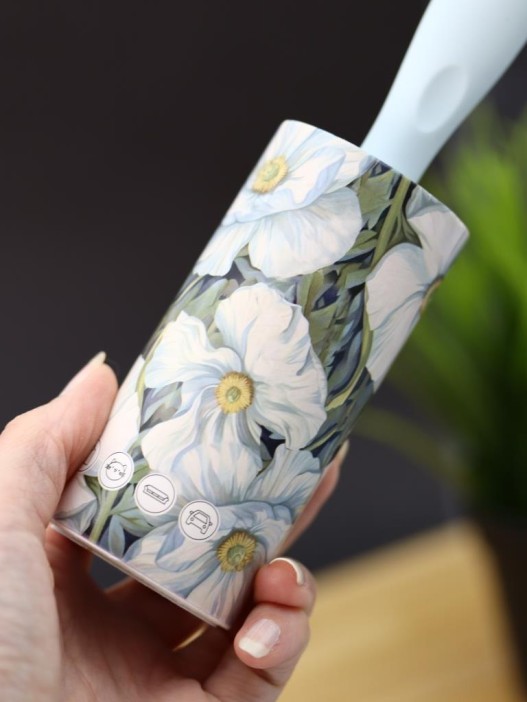 Ролик для чистки одежды &quot;White flowers&quot;, 10 см*60 листов 