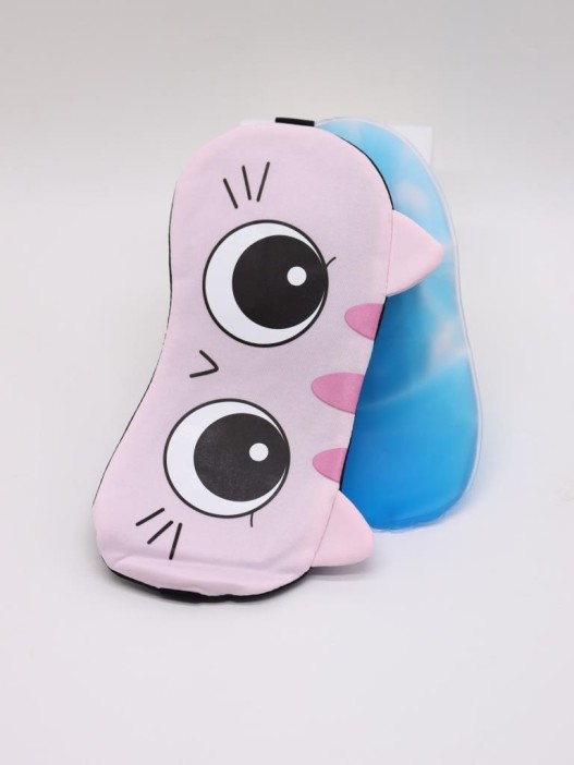 Маска для сна гелевая &quot;Pretty face&quot;, cat-pink 