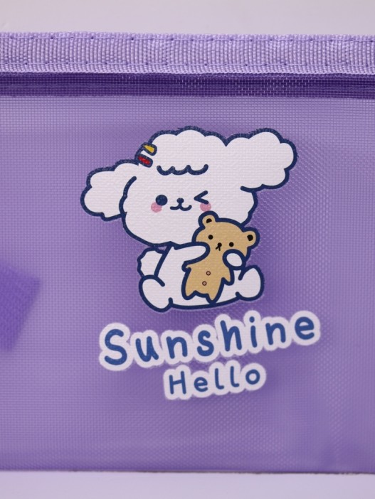 Пенал-косметичка &quot;Hello sunshine!&quot;, purple (20*11 см) 