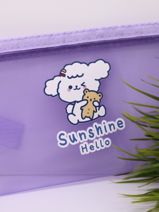 Пенал-косметичка &quot;Hello sunshine!&quot;, purple (20*11 см) 