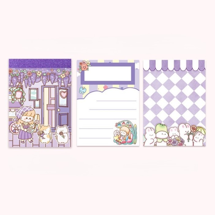 Блокнот отрывной для записей &quot;Lovely stories&quot;, purple 