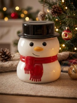 Копилка керамическая iLikeGift "Снеговик", 12 см