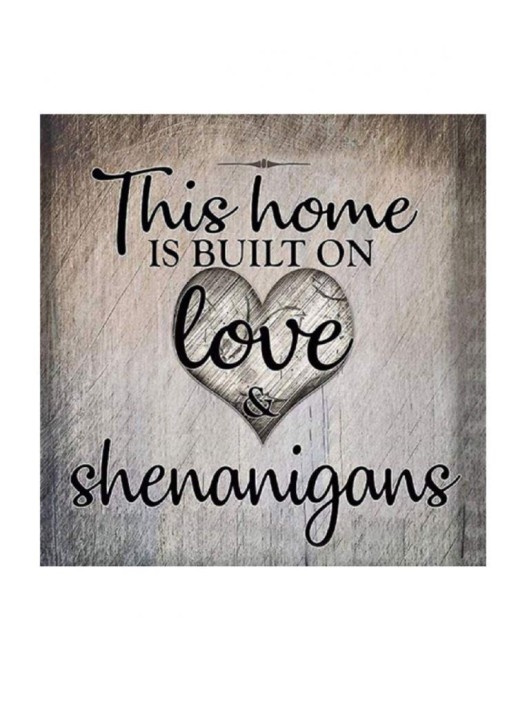 Алмазная мозаика без подрамника &quot;Надпись с сердцем&quot;, 15х20 см 