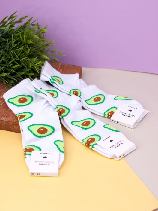 Носки женские iLikeGift "Avocado", р. 35-40 