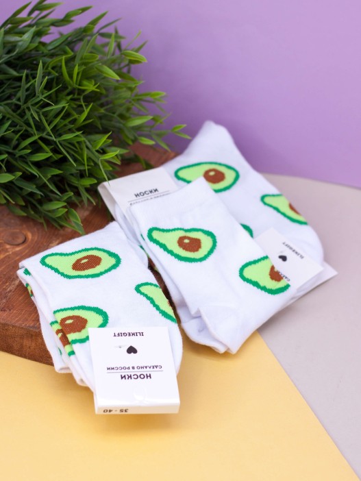 Носки женские iLikeGift "Avocado", р. 35-40 