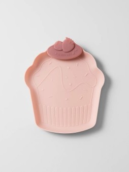 Тарелка "Wow cake", розовый, пластик (17.5*23*3.7 см)