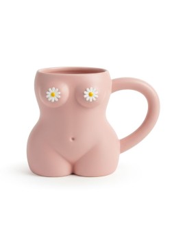 Кружка керамическая iLikeGift «Body», pink (350 ml) (15*10,1*10,9см),370мл