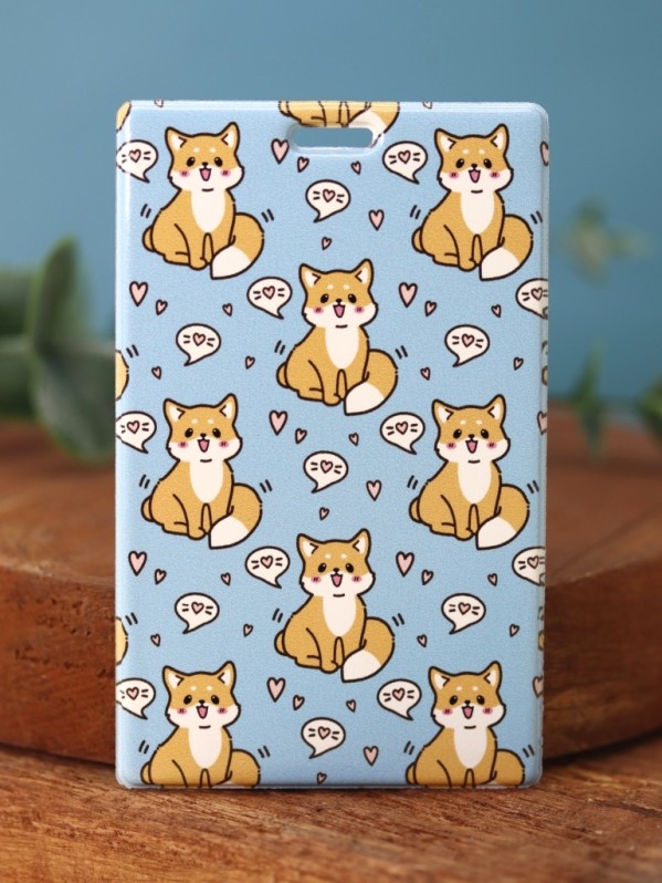Держатель для карт Аниме "Много лис" (6,5 х 10,4 см)