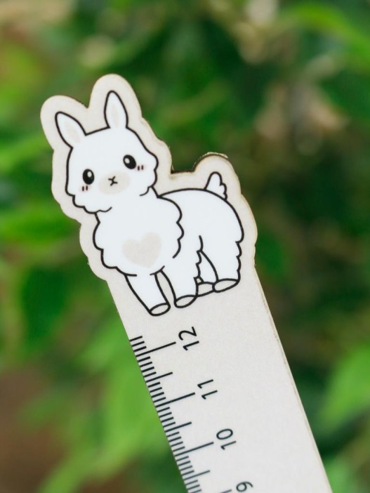 Линейка ECO из дерева Аниме «Lama» 