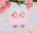 Серьги-клипсы GIRLY "Чемпион", коричневые