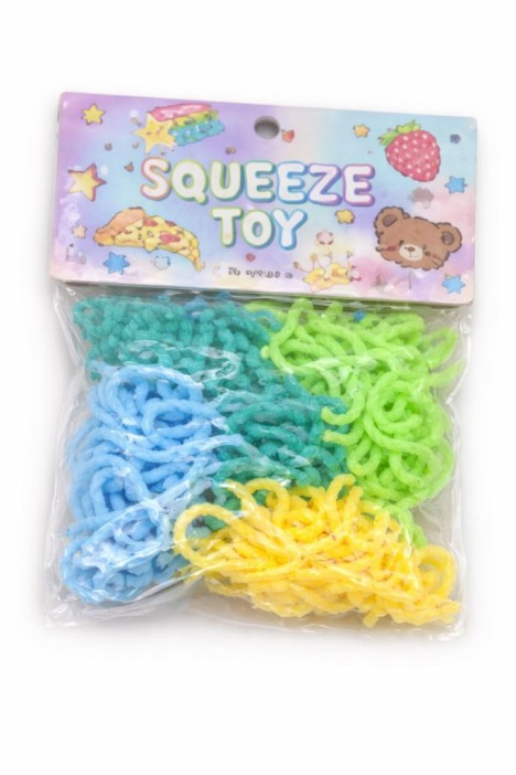 Мялка-антисресс "Magic worm",blue mix (40 г) 