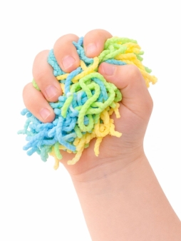Мялка-антисресс "Magic worm",blue mix (40 г)