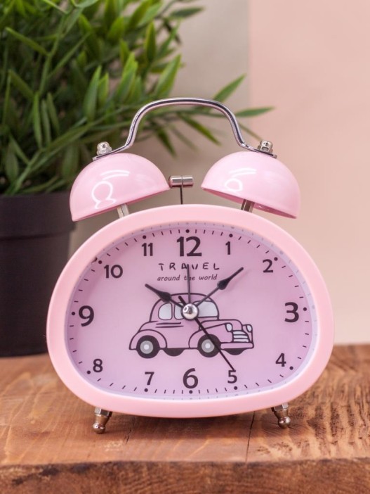 Часы-будильник &quot;Transport&quot;, pink 