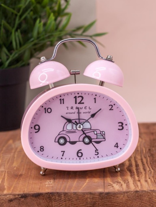 Часы-будильник &quot;Transport&quot;, pink 