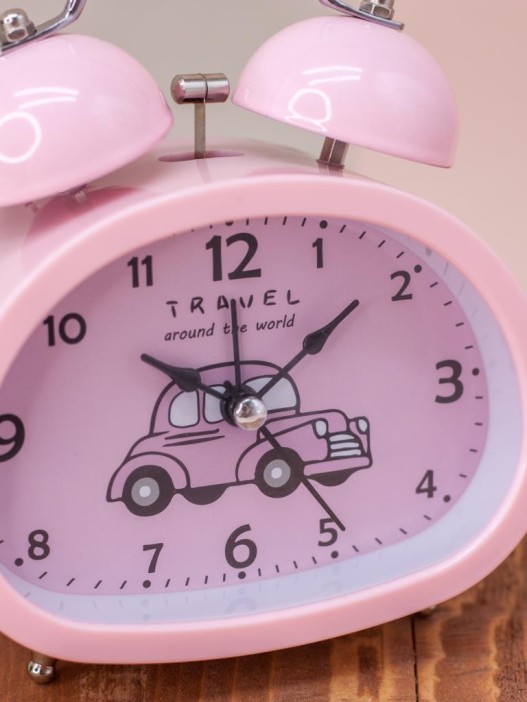 Часы-будильник &quot;Transport&quot;, pink 