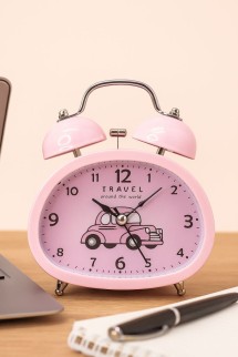 Часы-будильник &quot;Transport&quot;, pink