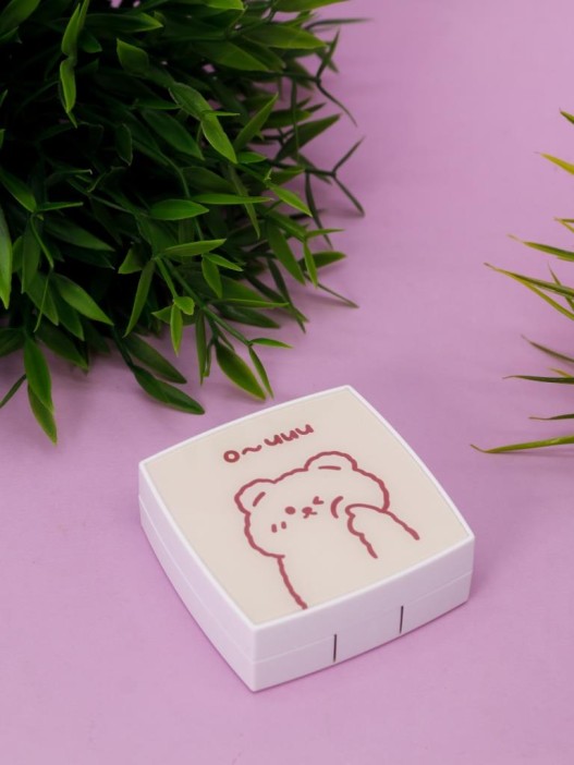 Контейнер для линз «Cute bear», beige 