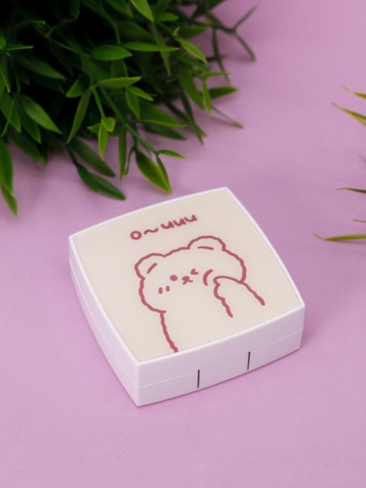 Контейнер для линз «Cute bear», beige 