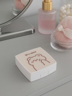 Контейнер для линз "Cute bear", beige