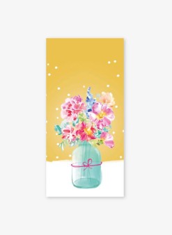 Набор конвертов для денег 5 шт. «Цветы», 16.5*8 см