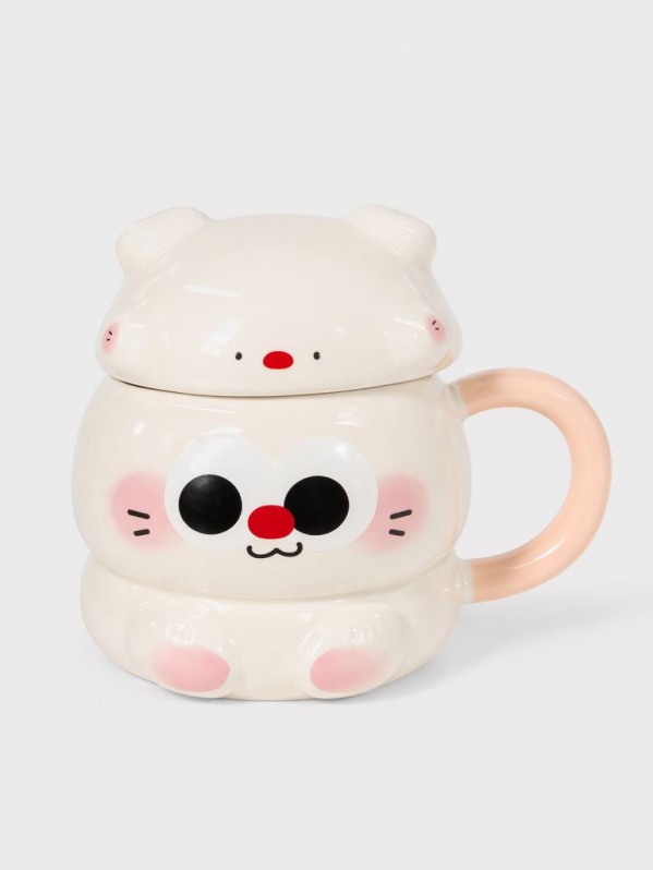 Кружка "Милые животные", белая (400 мл) 