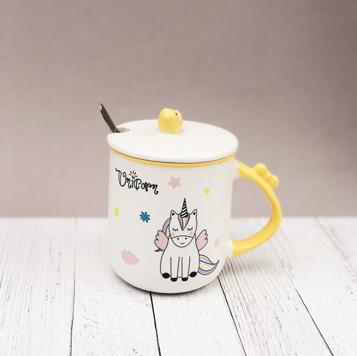 Кружка &quot;Единорог&quot;, yellow (400ml) 