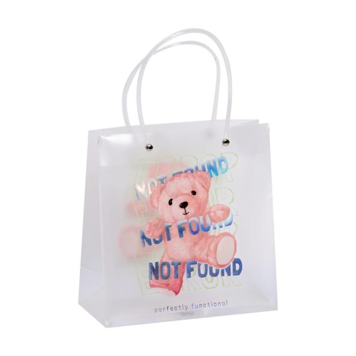 Пакет подарочный прозрачный «Bear», not found (22*21,5*10) 