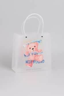 Пакет подарочный прозрачный «Bear», not found (22*21,5*10)