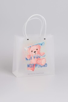 Пакет подарочный прозрачный «Bear», not found (22*21,5*10)